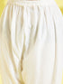 Girl's White Mirror Kurta Pyjama Set